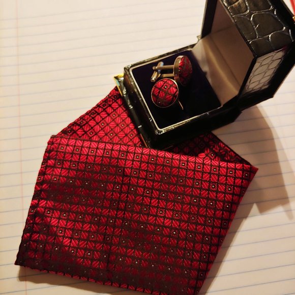Other - Moving Sale last day 4/30--------Cufflinks with pocket square NWOT